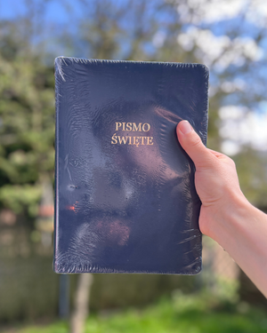 UBG - Uwspółcześniona Biblia Gdańska - Duża czcionka - Granatowa