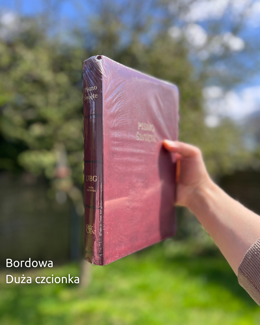 UBG - Uwspółcześniona Biblia Gdańska - Duża czcionka - Bordowa