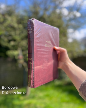 UBG - Uwspółcześniona Biblia Gdańska - Duża czcionka - Bordowa
