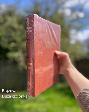 UBG - Uwspółcześniona Biblia Gdańska - Duża czcionka - Brązowa