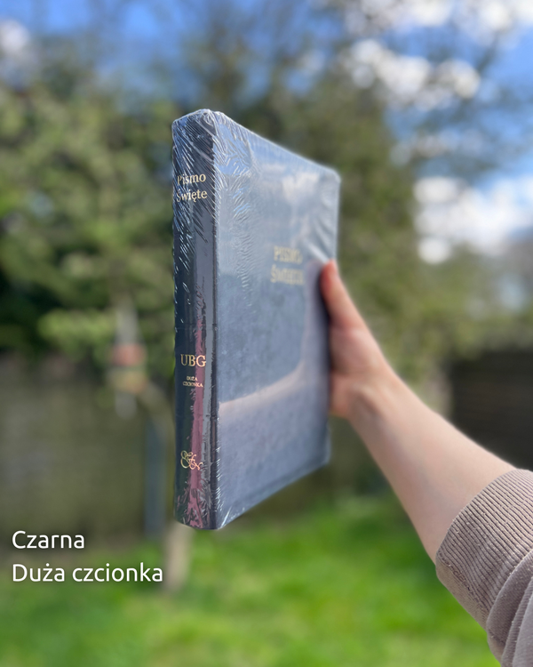 UBG - Uwspółcześniona Biblia Gdańska - Duża czcionka - Czarna